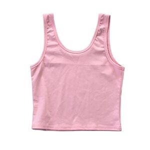 Pink Sleeveless Crop Top